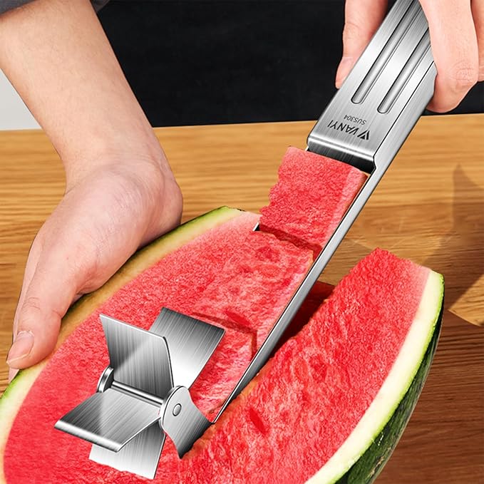 Watermelon Windmill Cutter Slicer Watermelon Quickly Cut Tool 304 stainless steel Fruit knife Kitchen Gadgets