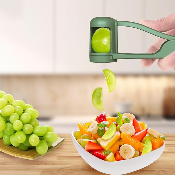 WhiteRhino Grape Cutter for Toddlers 1-3,Grape Slicer for Toddlers Grape Cutter Tool Cherry Tomato Strawberry Sandwich Cutter for Kids Lunch Accessories,Kitchen Gadget Grape Quarter