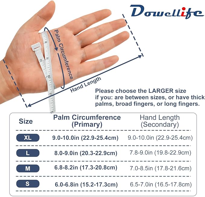 Dowellife Cut Resistant Gloves Food Grade Level 5 Protection, Safety Kitchen Cuts Gloves for Oyster Shucking, Fish Fillet Processing, Mandolin Slicing, Meat Cutting and Wood Carving. (X-Large-2 Pairs)
