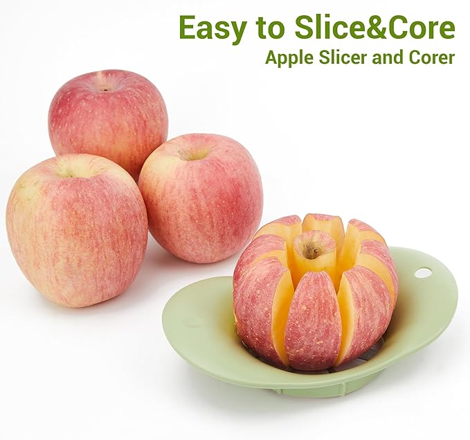 Apple Peeler, 8 Wedges Apple Peeler Slicer Corer, Apple Slicer, Stainless Steel Blades