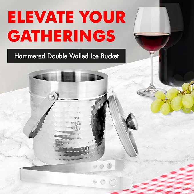 Chef Craft Double Walled Stainless Steel Ice Bucket