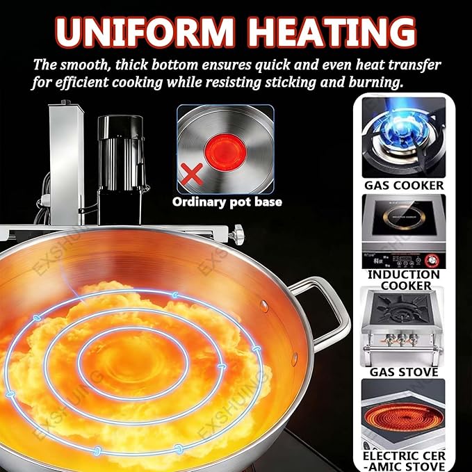 Commercial Sauce Cooking Mixer, Automatic Pot Stirrer With Adjustable Speed & Large Capacity Pot, For Restaurants And Catering, 30cm To 60cm Diameter Available, 20l To 145l(40cm/40L)