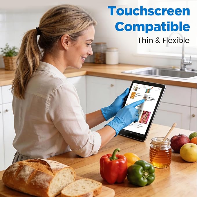 5 Mil Disposable Nitrile Gloves XL, 100 Pcs + 5 Bonus Travel Packs, Heavy Duty, Grease Resistant, Food Safe, Latex & Powder Free for Cleaning, Cooking, BBQ, Grilling, Smoking Meat, Mechanics