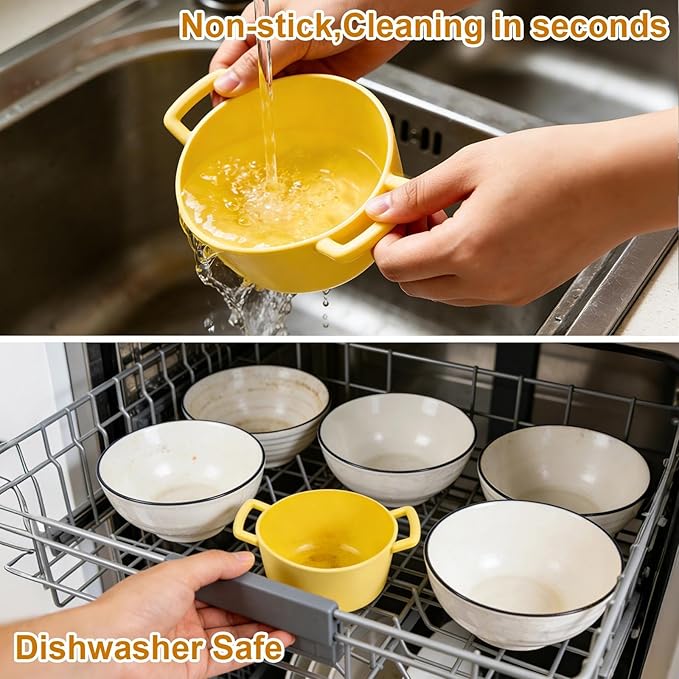 Small Silicone Steamer Microwave, Steamer for Baby Food Maker, Vegetable, Egg, 100% Food Grade Silicone Microwave Bowl with Lid and Handle, Non-stick, Easy Clean, Dishwasher Safe, 19oz