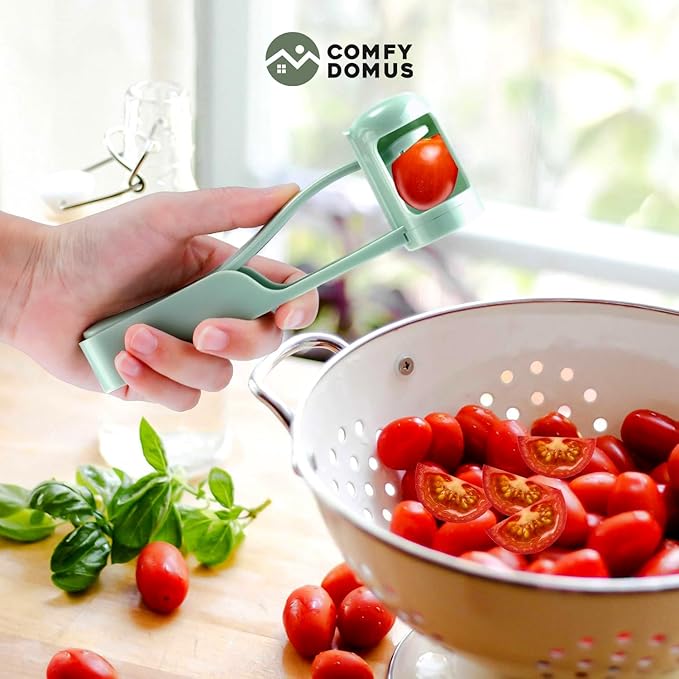 Grape Cutter Tool, Kitchen Fruit Slicer for Toddlers – Grape Quarter Cutter Safe for Kids & Babies – Handheld Fruit Cutter for Grapes, Cherry Tomatoes, Strawberries, Blueberries & Small Fruits
