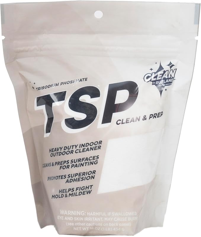 Rutland TSP Clean & Prep, Heavy Duty Cleaner Concentrate, Non Clumping Formula, 1 Pound Bag