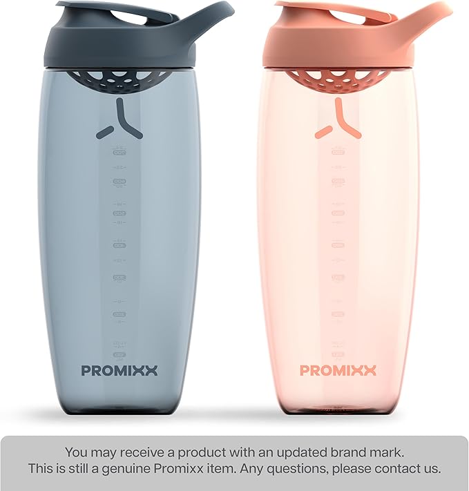 Promixx Pursuit Protein Shaker Bottle (32 oz) – Silent No-Ball Mixer, Leak-Proof Lid, BPA/BPS & Phthalate-Free ECOZEN – Easy-Clean Shaker Cup for Protein Shakes, Pre & Post-Workout Smoothies