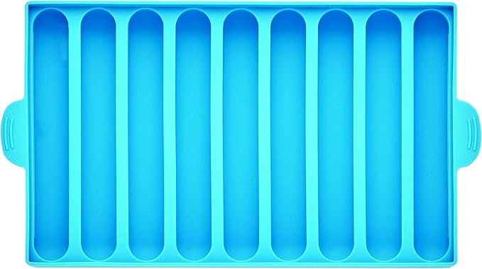Farberware Pro Silicone Ice Cube Trays with Lid, 4-Piece, Blue