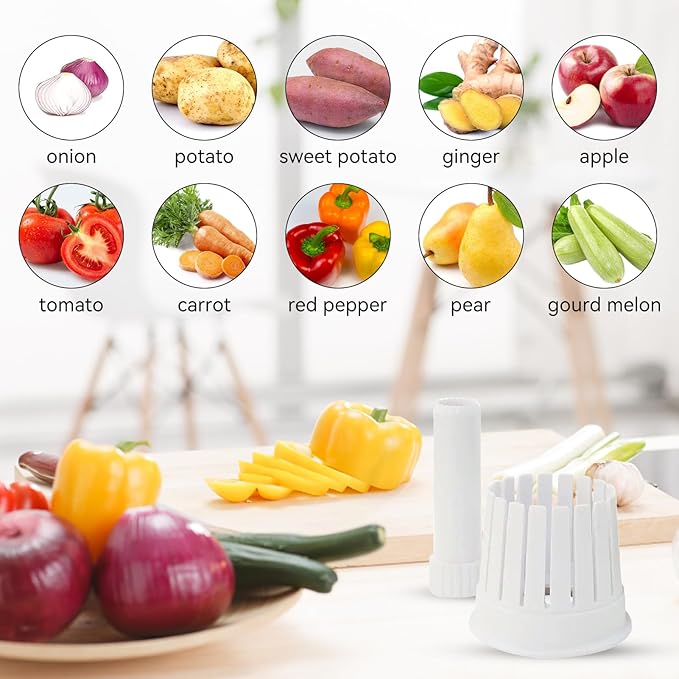 Blooming Onion Cutter, Onion Blossom Maker Vegetable Slicer Flower-Shaped Onion Potato Tomato Apple Cutter Kitchen Tool with Core Remover for Fruits Vegetables – Easy to Clean Reusable