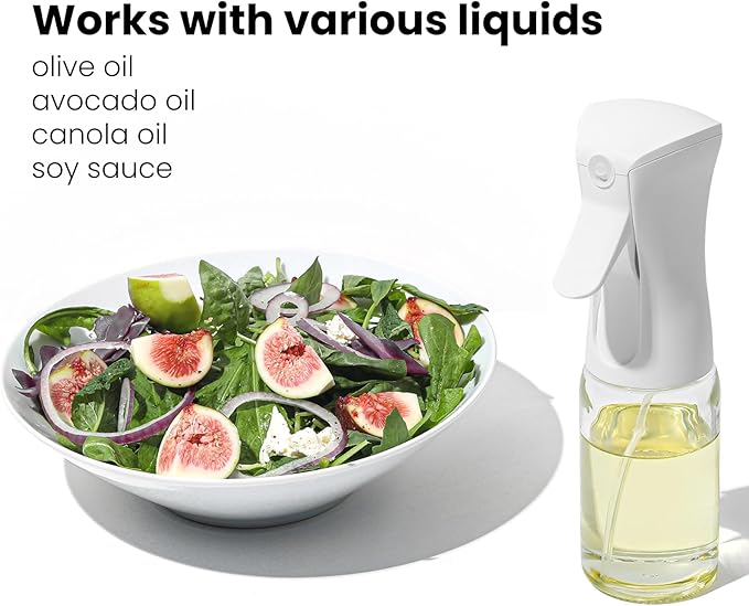 Mistifi Glass Oil Sprayer/Mister 5.1 fl oz (150ml), For Cooking Oil, Olive Oil, Soy Sauce, Vinegar, Non-Aerosol Refillable Dispenser, Spray Bottle (Set of 2)