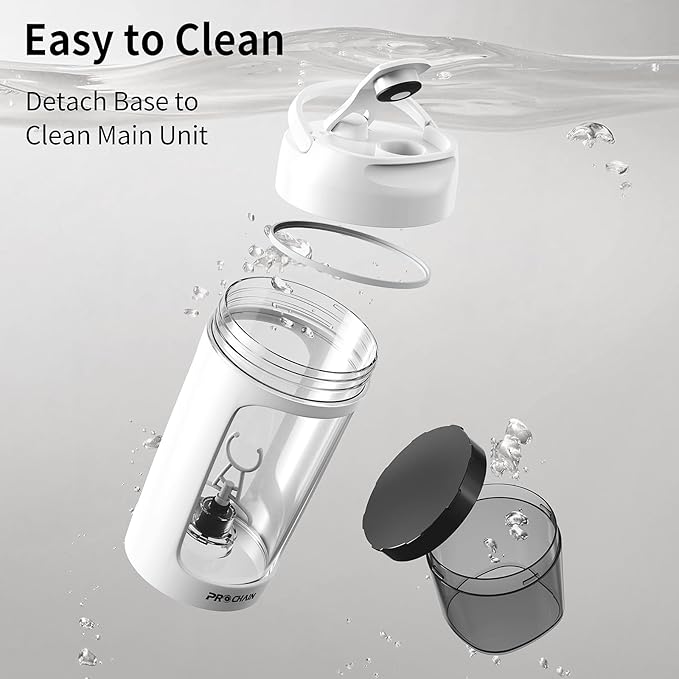 PROCHAIN Electric Protein Shaker Bottle, Shaker Cups for Protein Shakes, Portable Mixer Cup for Sports Nutrition, BPA-Free Tritan, 22oz