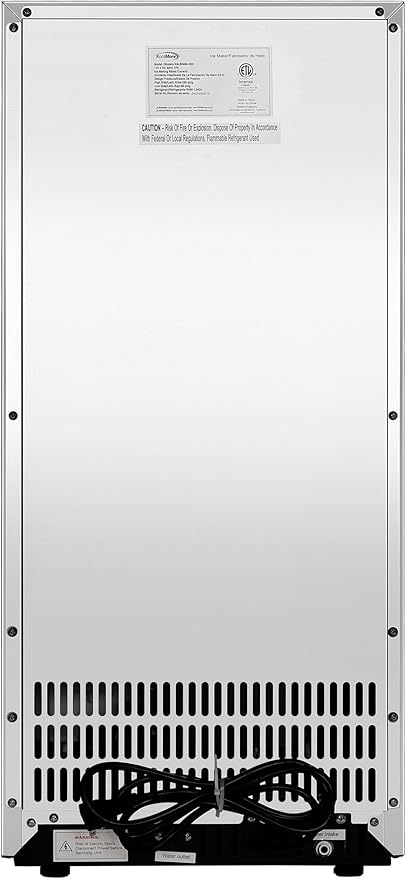 KoolMore 15 in. Built-in Residential Pearl Ice Nugget Maker, 66lb /Day with Drain Pump in Stainless-Steel, ETL Listed (KM-BIM66-NSS)