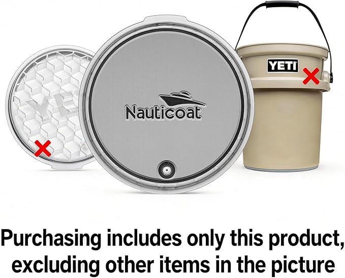 EVA Mat Cooler Pad, 11.4" Non Skid Bucket Cooler Pad, Peel & Stick Application EVA Foam Cooler Pad for Yeti Bucket with Lid, Yeti Load Out Bucket Lid