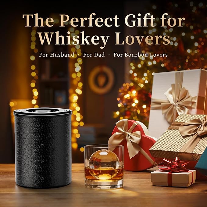 Clear Ice Ball Maker for Whiskey: 2.5" Crystal Clear Ice Maker - Large Ice Sphere Maker for Bourbon & Cocktails - Easy Release Silicone Ice Cube Maker for Home Bar