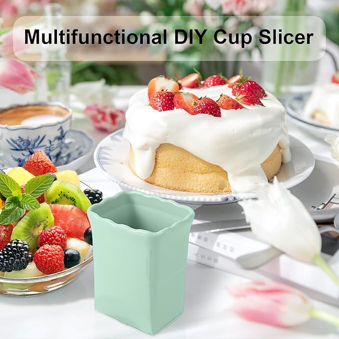 Strawberry Slicer Cup：Fruit Slicer Cup for Strawberry Egg Banana Mushroom Cucumber Kiwi and Veggie Salad Speed Cutter the Kitchen Portable Slicing Tool(1pcs)