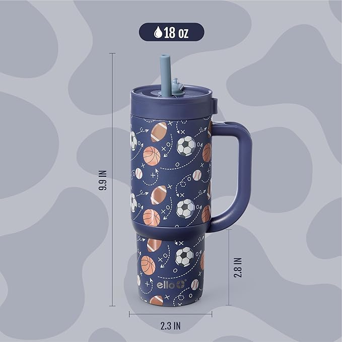Ello Oasis 18oz Stainless Steel Tumbler - Goal Getter