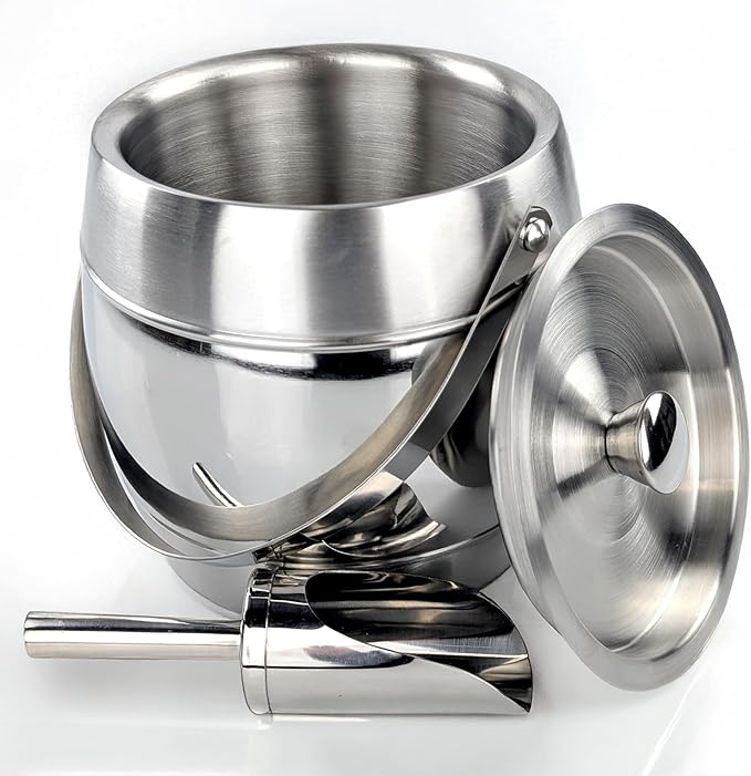 BREKX Iceberg Ice Bucket (Brushed Silver)