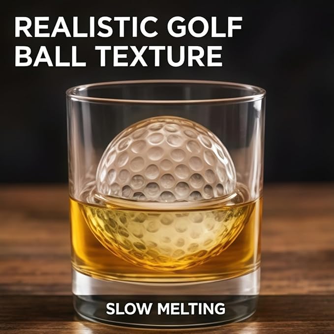 2026 New 3D Cat Ice Cube Mold: Bulldog Whiskey Ice Cube Mold Tray Set Molds Small For Freezer Mini Cat Shaped Silicone Tiny Block Shaved Plunge Cooler Cute Cocktails With Lid Fancy (Golf Ball)