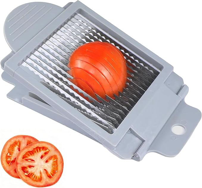Tomato Slicer, Tomato Cutter Vegetable Slicer, Stainless Steel Blades for Home Use for Smooth Cutting, Precise Cuts for Tomatoes