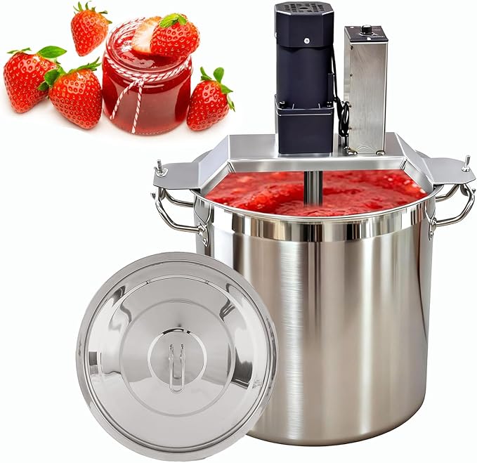 Automatic Food Mixer, Stainless Steel Electric Mixer, for Cooking, Mixing, Chocolate Sauce, Heating and Mixing, Mixing Soup Base Seasonings 40L