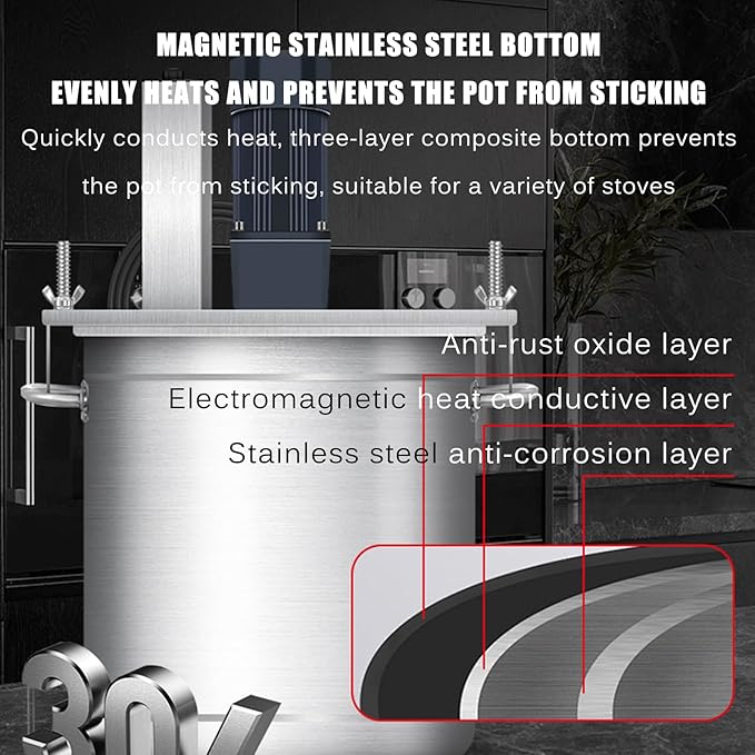 Automatic Pot Stirrer for Cooking, Electric Portable Mortar Mixer, Barrel Volume 20L, Stirring Speed Adjustable, for Mix Motar, Plaster, Paint, Cement, Concrete
