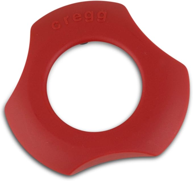 cregg 3-in-1 Egg Topper - Red – Egg Cracker, Cup & Serving Ring – Made in Germany – For Soft & Hard Boiled Eggs – Egg Shell Opener – Kitchen Gadget & Gift for Breakfast Lovers