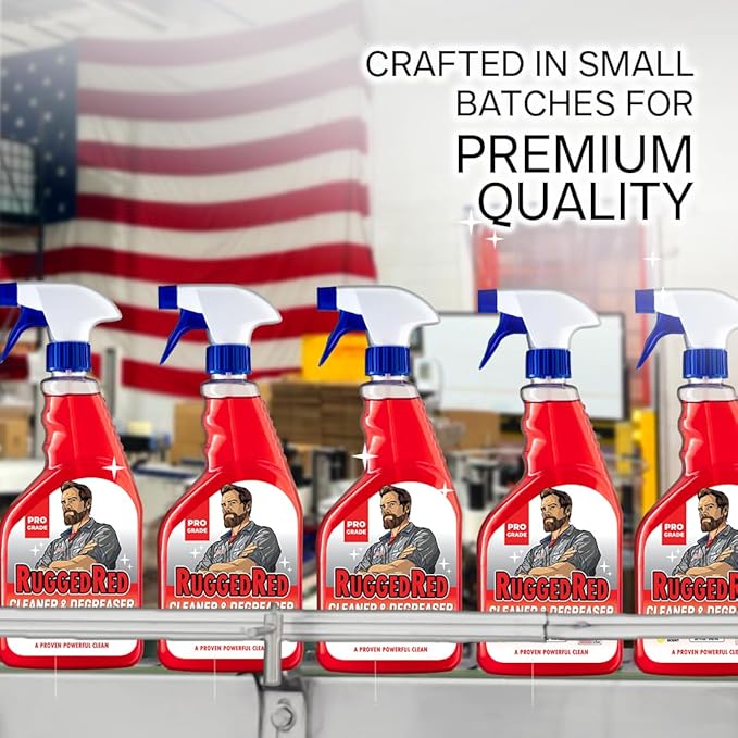 Industrial-Strength Cleaner & Degreaser – Heavy-Duty Kitchen Degreaser Spray for Chefs & Catering, USA-Made, Citrus Scent, 32oz (3 Bottles)