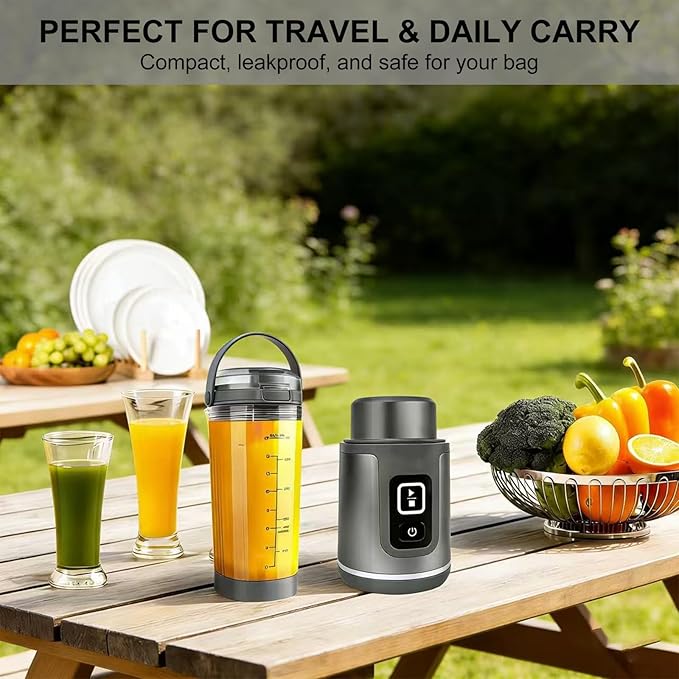 Zero-Leak Vessel Cap & Shock-Proof Blade Cover for Ninja Blast Portable Blender Accessories (BC100/BC151) — Odor-Resistant Tritan Lid, Double-Seal Leakproof, Easy-Clean, Travel/Gym/Car Ready