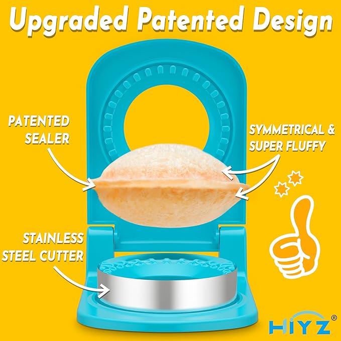 HiYZ Sandwich Cutter and Sealer - Stainless Steel Decruster Sandwich Maker - Peanut Butter and Jelly Crustless Sandwich Bread Pancake Maker Cookie Cutter for Kids Children Boys Girls