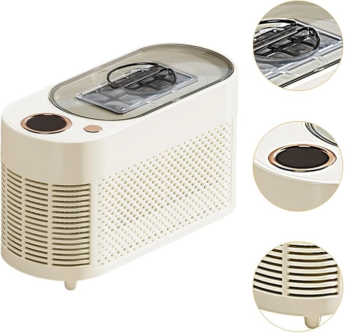 Desktop Ice Maker Portable Countertop Durability 10 Cubes, Compact Quickly Making Ice Making Machine for Camping, BBQ Picnic, Cream White