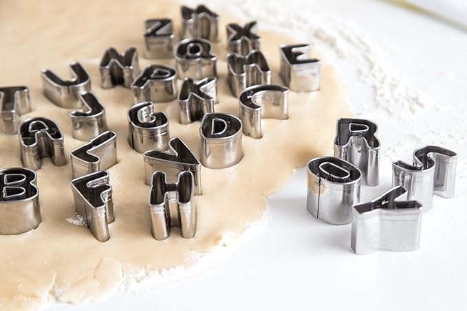 Fox Run Cookie Cutter Set, Alphabet Cookie Cutters