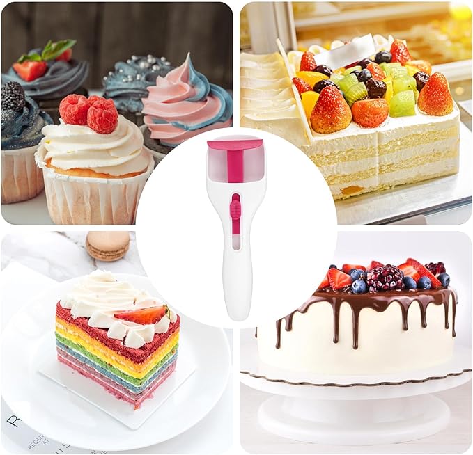 Cupcake Scoop Batter Dispenser, One-Touch Sliding Button Batter Dispensing Tool for Cake Pancakes Muffins Precise Portioning Cookie Kitchen Baking Tool for Home Bakery