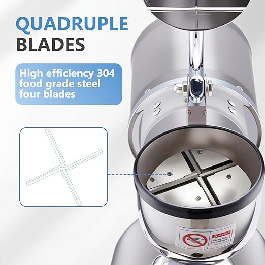 Electric Ice Shaver 300W Snow Cone Maker Machine 440lbs/hr Shaved Ice Machine Stainless Steel Kitchen Electric Ice Crusher with a Free Ice Pick and Ice Cube Tray