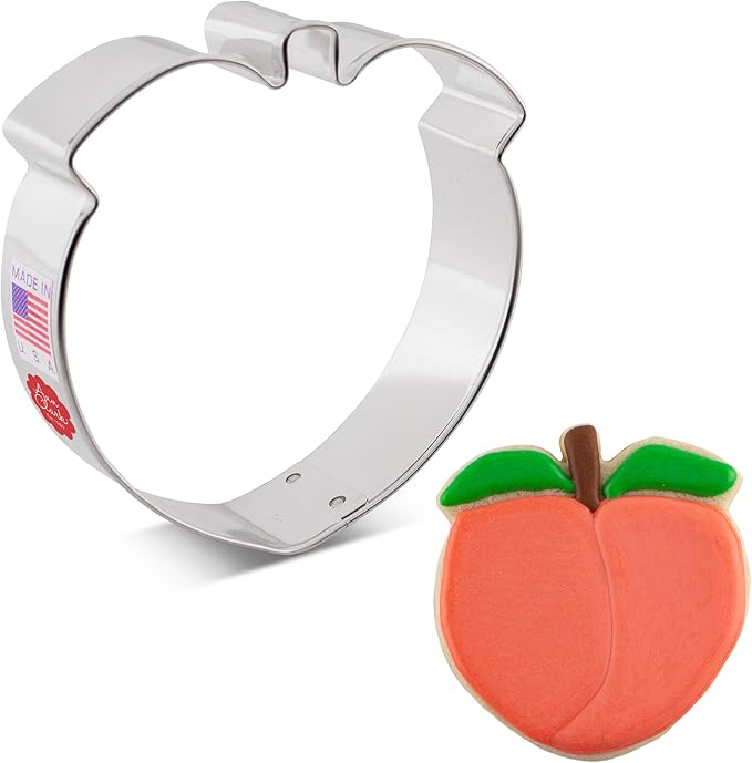 Ann Clark Peach Cookie Cutter, 3-1/4" Made in USA