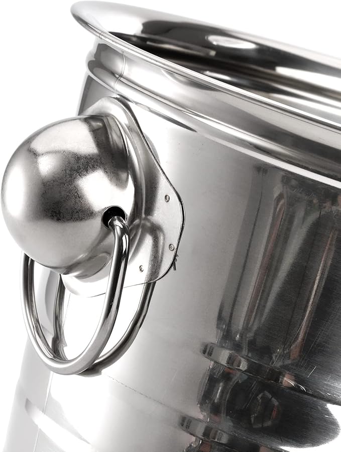 ZENFUN 2 Pack 3 Quart Ice Bucket with Handles, Beverage Tub with Handles, Galvanized Metal Ice Bucket, Drink and Wine Chiller for Bar, Party, BBQ, Great for Indoor and Outdoor Use