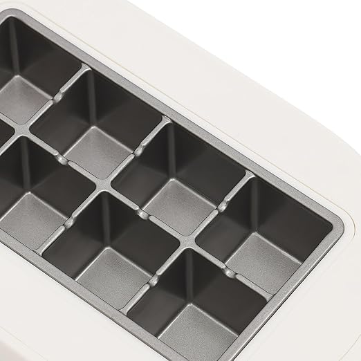 Portable Ice Maker Countertop Ice Machine Maker 8 Cubes in 10 Mins Self-Cleaning 12V Car Compatible Ice Scoop & Basket for Home Kitchen Camping RV Party (White)