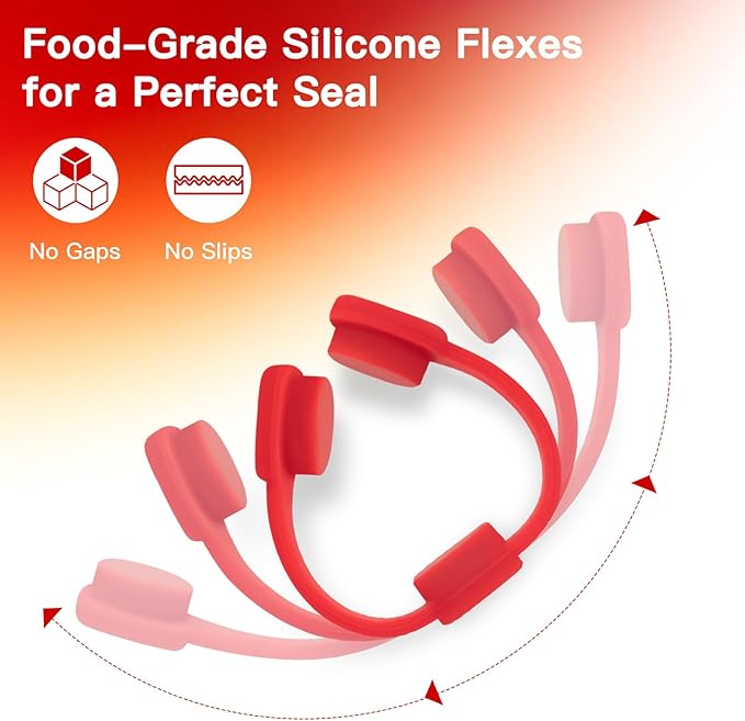 Air Fryer Magnets for Parchment Paper, Upgraded Powerful Magnetic Silicone Buckle for Holding Down Parchment Paper Liners, Lock Disposable Liners Safely and Prevent Paper to Burn