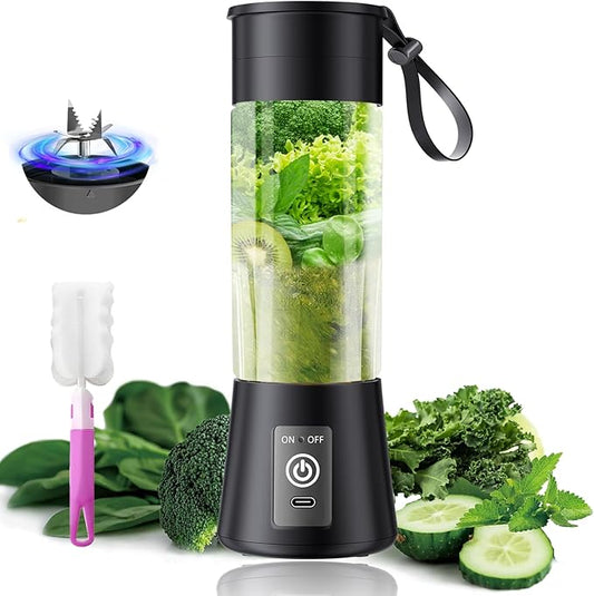 Personal Blender for Shakes and Smoothies - 2026 New Upgrade Cordless Portable Blender USB Rechargeable, 380Ml BAP Free Cup, Freshly Squeezed for Picnic/Sports, 20000Rpm/Min Speed