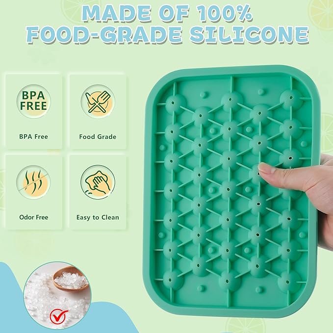 Circle Ice Cube Tray with Lid,1Pack Small Round Ice Trays for Freezer,33 Cavity Silicone Small Round Ice Cube Mold for Chilling Drink,Whiskey,Cocktails(0.8Inch,Green)