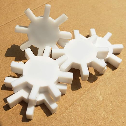 (Set of 3) Magnetic Stirrer Stir Bar PTFE Magnetic Mixer Stir Bars Gear Shape