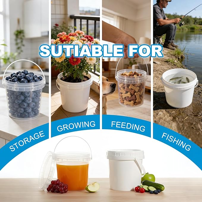 ASEVAT 10 Pack Screw Top Food Storage Containers with Lids, 33oz（1000ml Clear Plastic Jars for Kitchen Pantry Organization – Dry Food Canisters for Flour, Sugar, Rice & Slime – BPA Free & Stackable