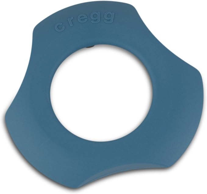 cregg 3-in-1 Egg Topper - Blue – Egg Cracker, Cup & Serving Ring – Made in Germany – For Soft & Hard Boiled Eggs – Egg Shell Opener – Kitchen Gadget & Gift for Breakfast Lovers