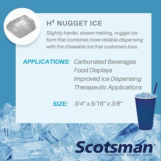 Scotsman Meridian Touchfree Countertop Nugget Ice Maker & Water Dispenser - 500 lb/Day, 40 lb Storage Bin, Stand