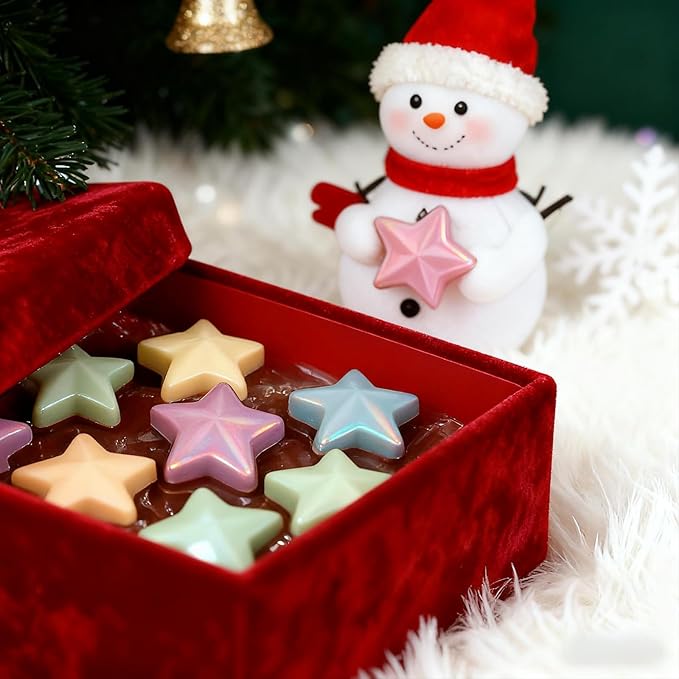 Star-Shaped Silicone Molds, 2-Pack, 15 Cavities Each, Blue