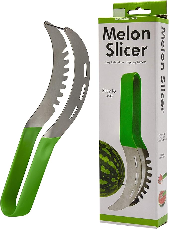 Watermelon Slicer – Premium Watermelon Cutter Kitchen Tools – Ultra-Sharp Stainless Steel Blade – Ergonomic and User-Friendly Handle – Safe, Durable Design