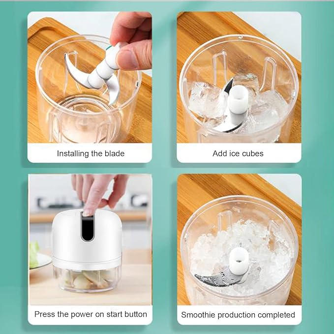 White S7 Electric Ice Crusher, Shaver & Maker - Portable, Ideal for Home, Restaurants & Cafes