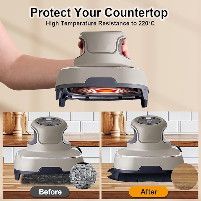 Silicone Heat Resistant Mat for Ninja Crispi,2Pc Silicone Air Fryer Liners for Ninja Crispi 4-QT&6-Cup Container Compatible with FN101GY/FN101SG/FN101ST,Reusable Air Fryer Accessories for Ninja Crispi