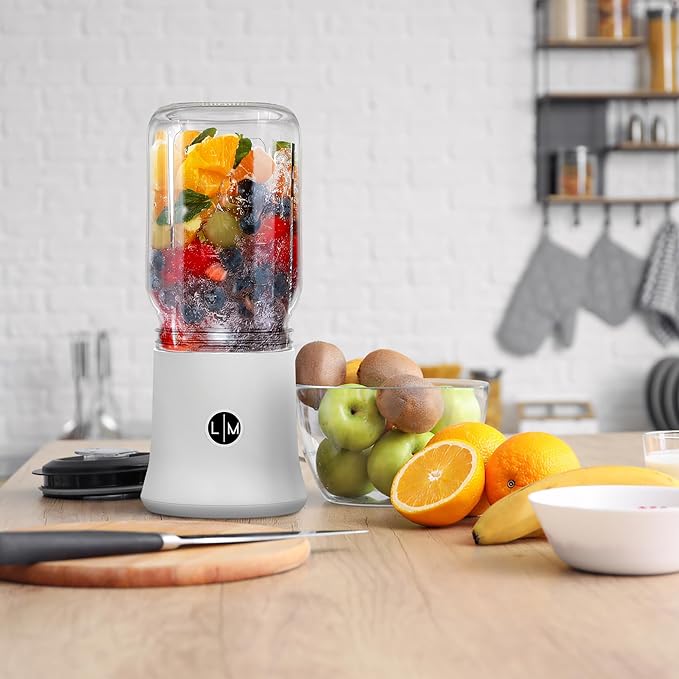 Personal Portable Blender for BALL Mason Jar, Blender Attachment Designed for wide mouth jars by Le Marq Design.