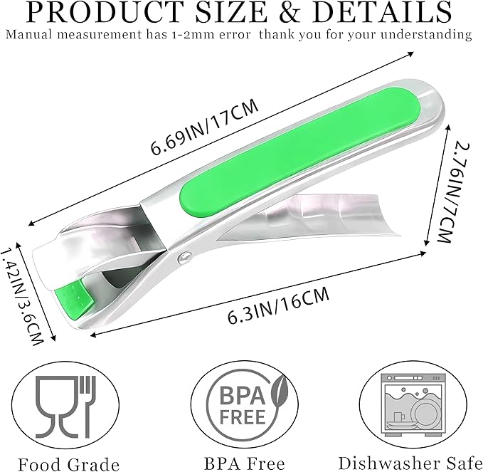 2PCS Hot Plate Gripper,Air Fryer Pans Gripper,Stainless Steel Hot Plate Bowl Retriever,Anti Scald Bowl Holder Clip,Kitchen Lifters Tongs for Egg Custard,Jidangeng,Microwave,Toaster,Oven Steamer