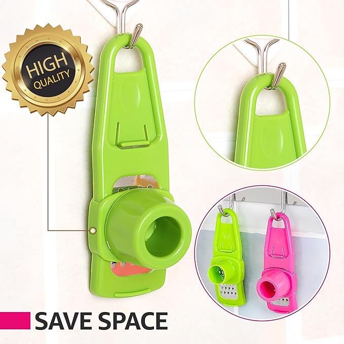 Landkitch-Garlic Grinder-Hand Garlic Grinder-Small Hand Grinder for Garlic-Garlic Slicer-Garlic Mincer-2025 New Hand Press Garlic Chopper-Garlic Press Hand Specialty Tools (Green)